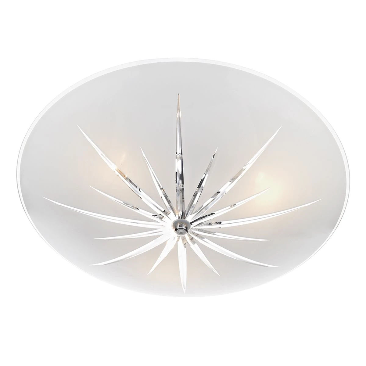 Albany 3 Light Semi Flush White/ Polished Chrome - Image 3