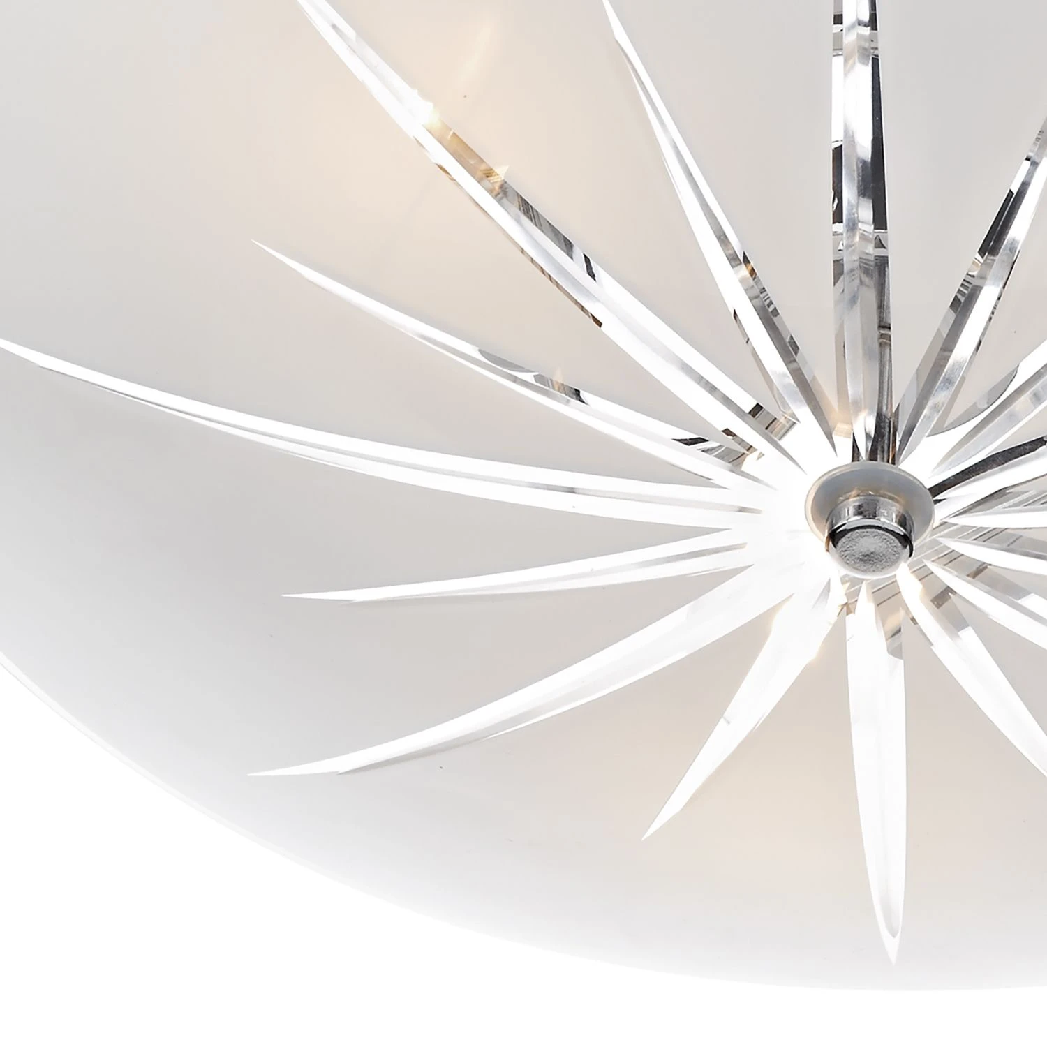 Albany 3 Light Semi Flush White/ Polished Chrome - Image 2