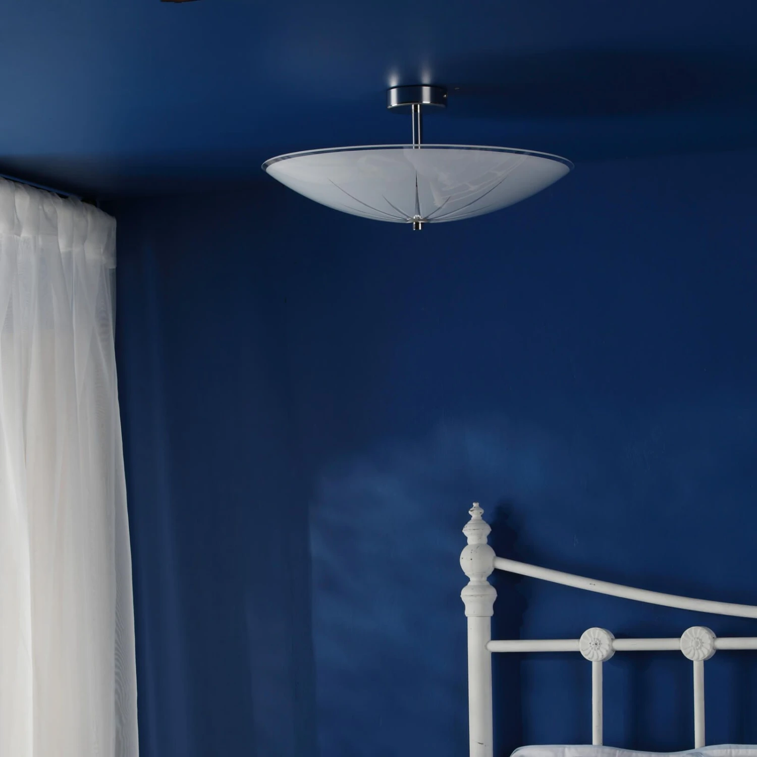 Albany 3 Light Semi Flush White/ Polished Chrome - Image 5