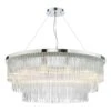 Alpheios 12 Light Chandelier Polished Chrome Glass