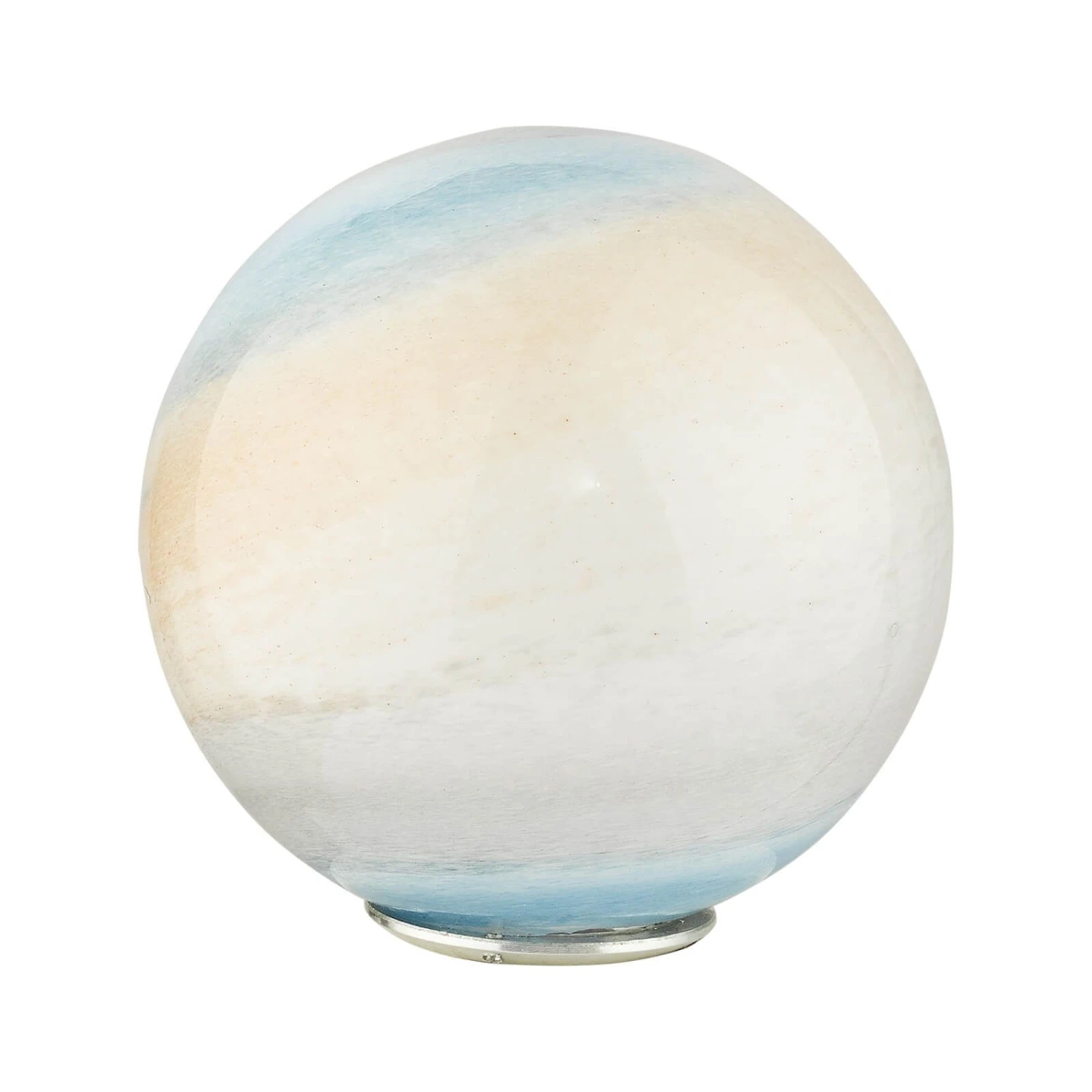 Atiya 6 Light Semi Flush Antique Brass With Planet Art Glass - Image 3