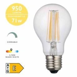 (Pack Of 5) LED Light Bulb (Lamp) ES/E27 8W 950LM