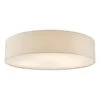 Cierro 6 Light Flush Taupe With Diffuser 80cm