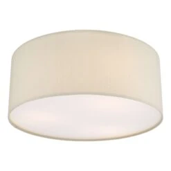 Cierro 3 Light Flush Taupe With Diffuser 40cm