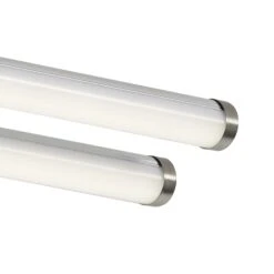 Cuisine 2 Light Bar Flush Brushed Chrome LED