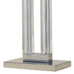 Domain Table Lamp Polished Chrome Glass With Shade