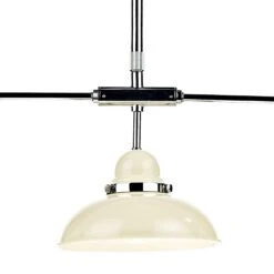 Dynamo 3 Light Bar Pendant Cream And Polished Chrome