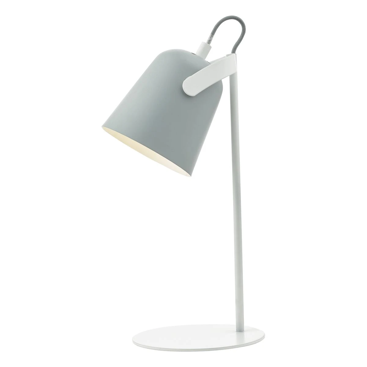 Effie Table Lamp Soft Matt Grey And White - Image 3