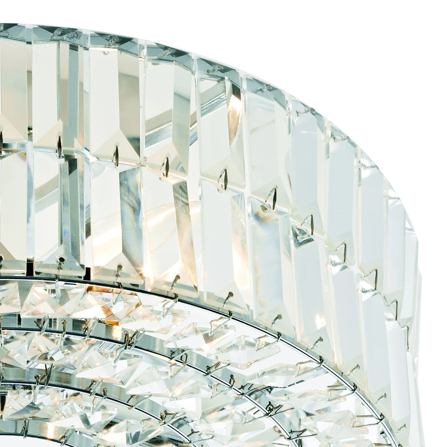 Errol Crystal Semi Flush Fitting Polished Chrome - Image 2