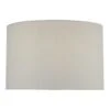Funchal Grey Cotton Drum Shade 33cm
