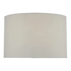 Funchal Grey Cotton Drum Shade 33cm