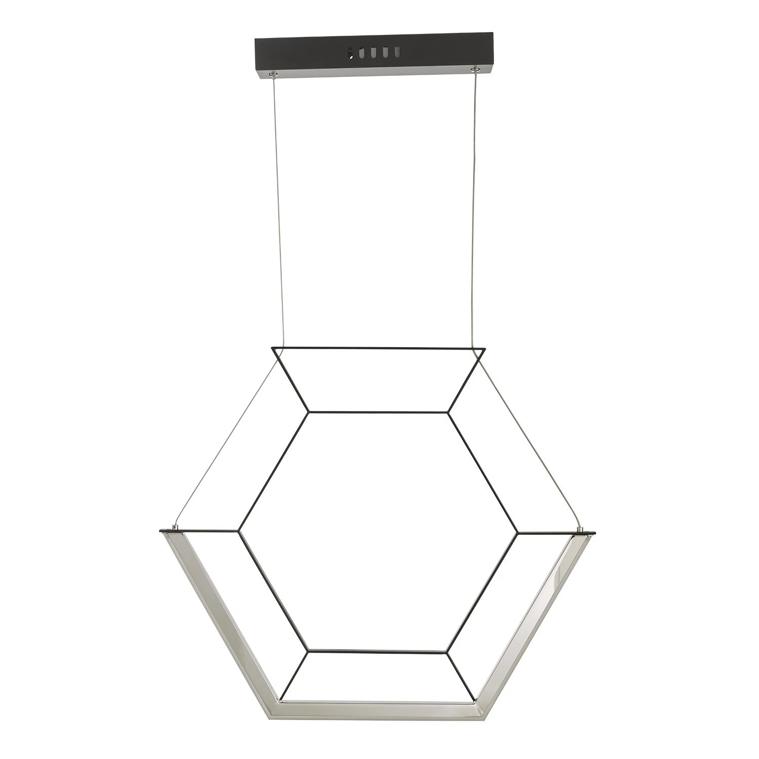 Hexagon Pendant Black LED - Image 5