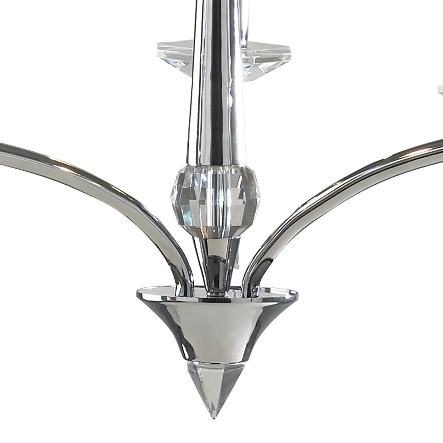 Hyperion 3 Light Dual Mount Pendant Polished Chrome Crystal - Image 3