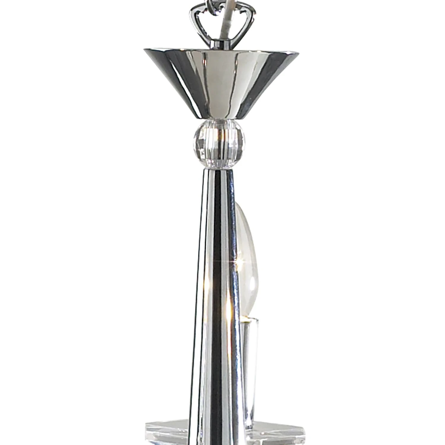 Hyperion 3 Light Dual Mount Pendant Polished Chrome Crystal - Image 2