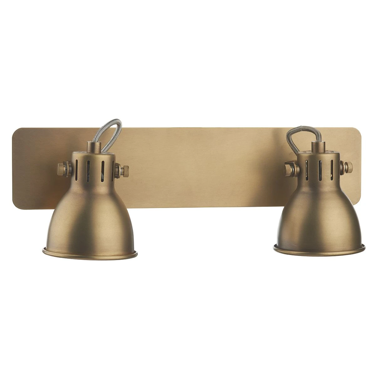 Idaho 2 Light Wall Spotlight Natural Brass - Image 3