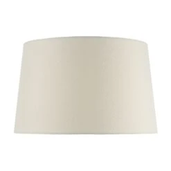 Iffley Ivory Faux Silk Tapered Drum Shade 25cm