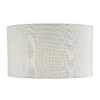 Ingleby White Cotton Drum Shade 35cm