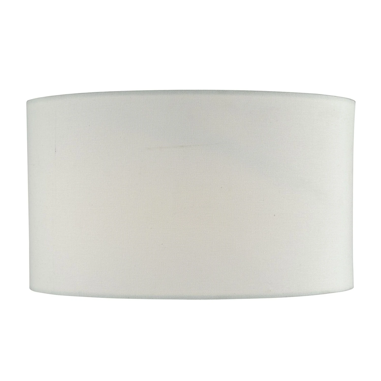 Ingleby White Cotton Drum Shade 35cm