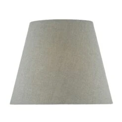 Joanna Grey Linen Tapered Drum Shade 23cm