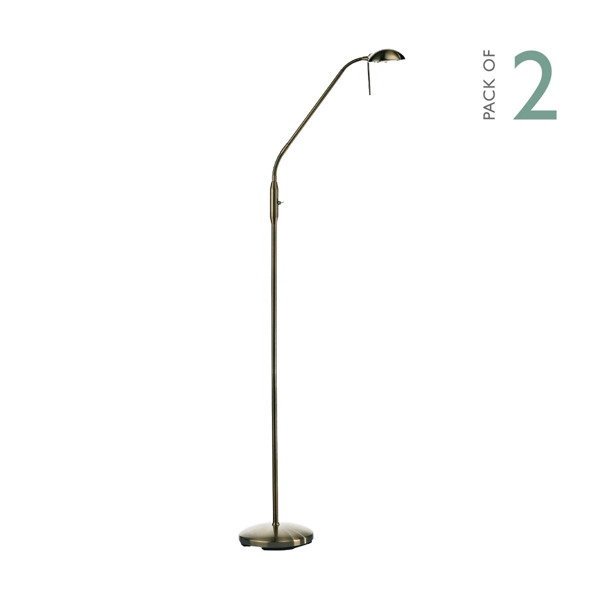 Journal Task Floor Lamp Antique Brass (Multipack) - Image 4