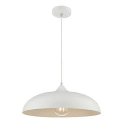 Kaelan 1 Light Single Pendant White