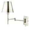 Kensington 1 Light Swing Arm Wall Light Polished Nickel
