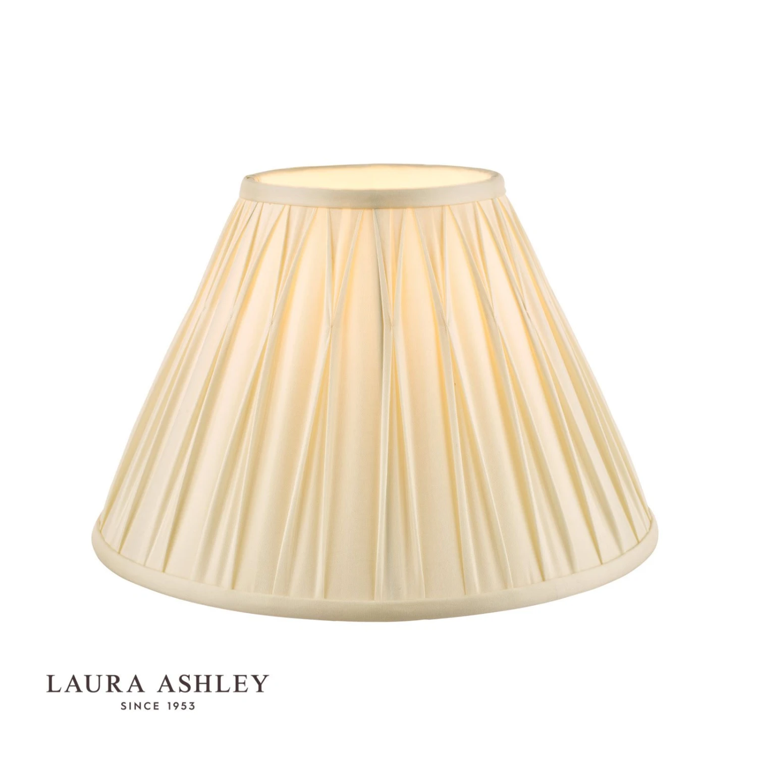 Laura Ashley Fenn Silk Empire Drum Shade Ivory 25cm/10 Inch