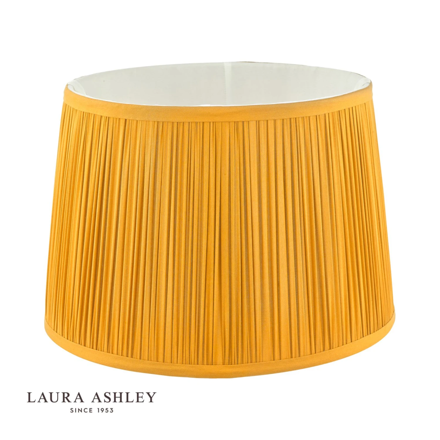 Laura Ashley Hemsley Silk Shade Yellow Ochre 30.5/12 Inch - Image 2