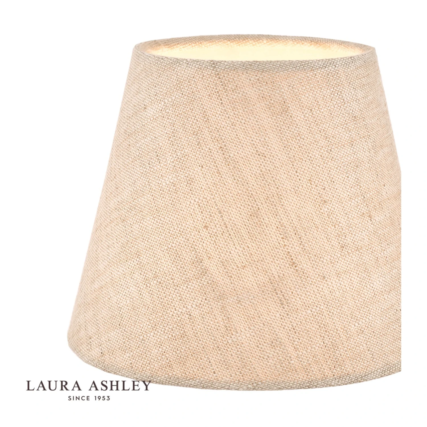 Laura Ashley Bray Shade Natural Linen 14cm/5 Inch - Image 3