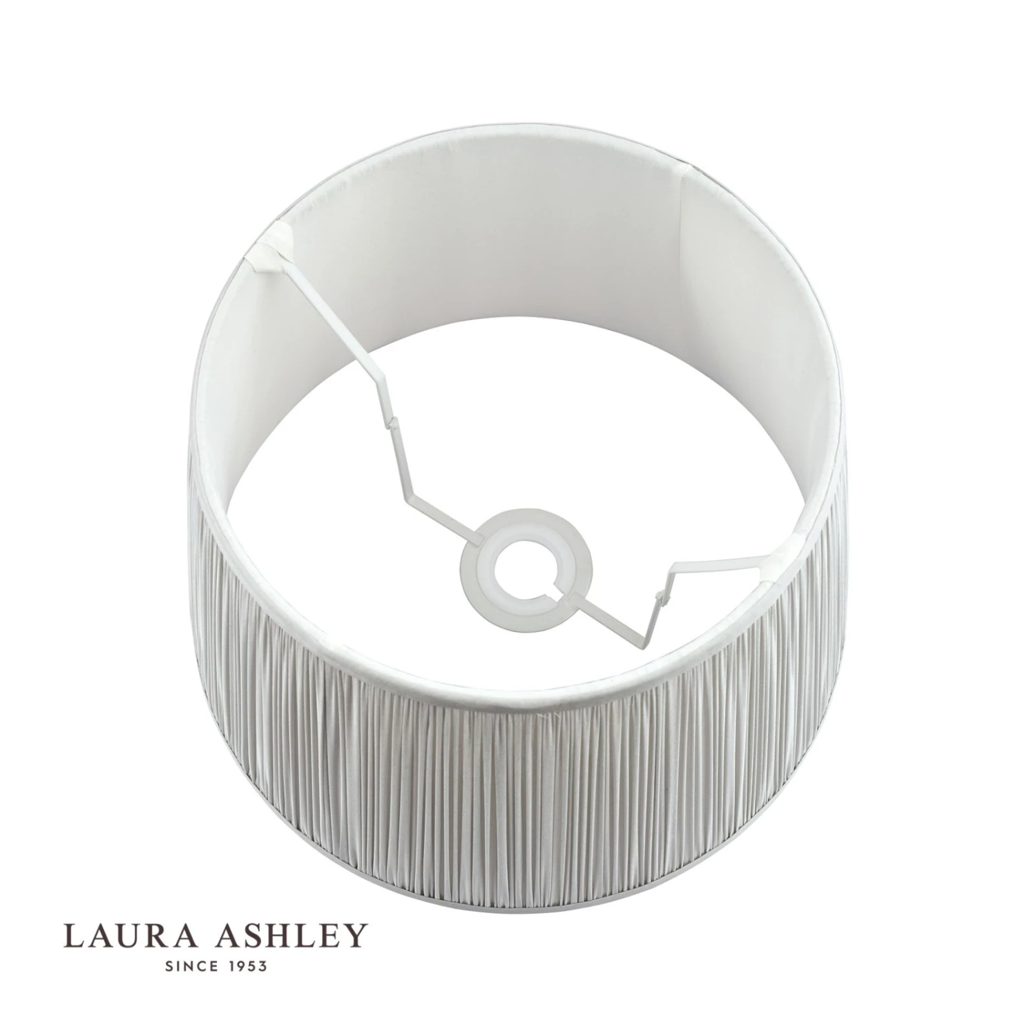 Laura Ashley Hemsley Silk Shade Silver 40.5cm/16 Inch - Image 2