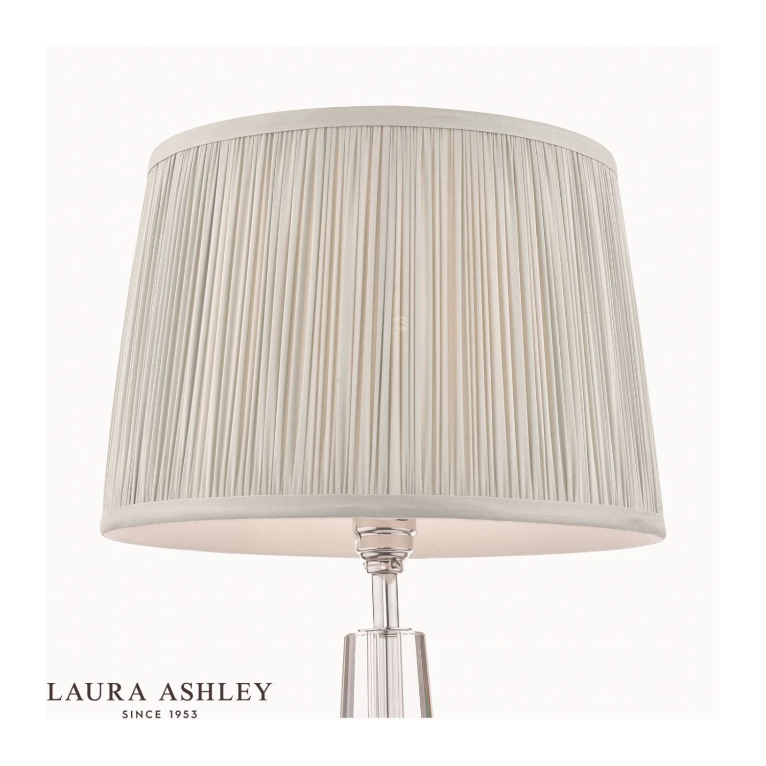 Laura Ashley Hemsley Silk Shade Silver 40.5cm/16 Inch - Image 3