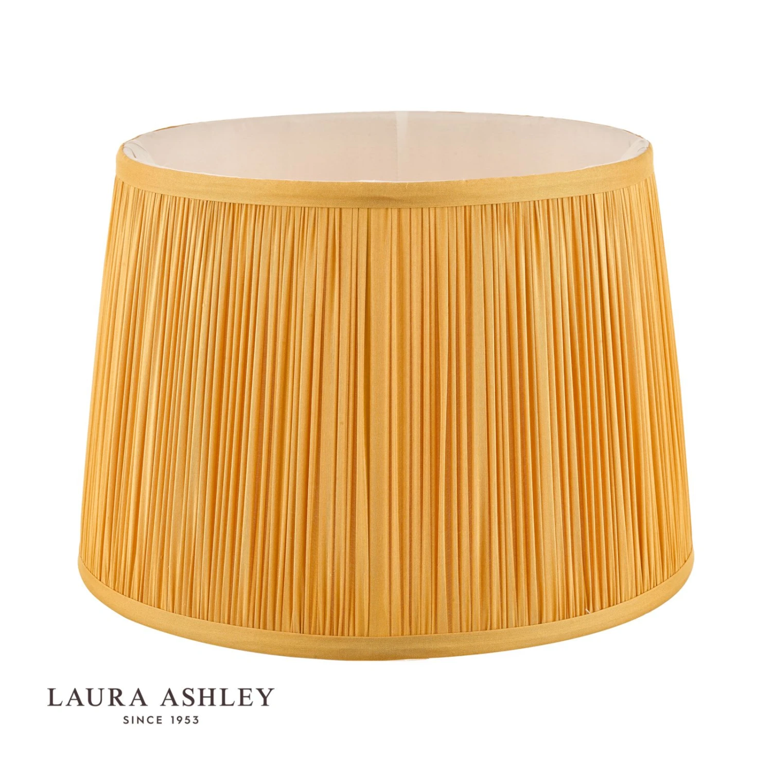 Laura Ashley Hemsley Silk Shade Yellow Ochre 25.5cm/10 Inch - Image 2