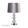 Laura Ashley Selby Grande Small Table Lamp Polished Nickel & Glass Ball Base Only