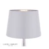 Laura Ashley Emyr Silk Tapered Drum Shade Silver 40.5cm/16 Inch