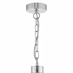 Lyon 5lt Pendant Polished Chrome & Crystal