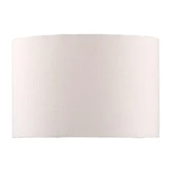 Madrid White Faux Silk Drum Shade 30.5cm