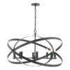Nitya 8 Light Pendant Matt Black