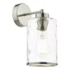 Olsen Wall Light Satin Chrome And Glass