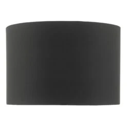 Onora Black Faux Silk Drum Shade 30cm