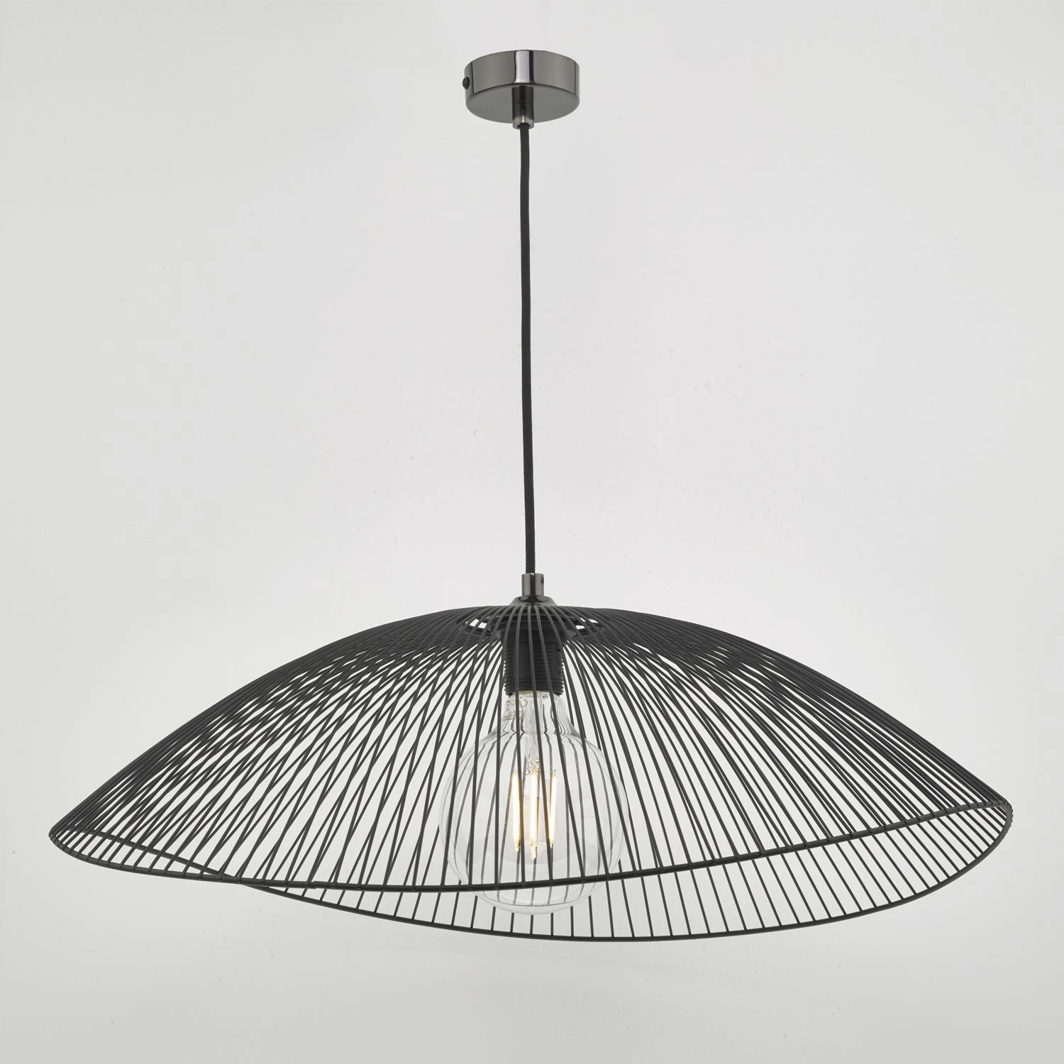 Onza Wire Easy Fit Pendant Shades Black (Twin Pack) - Image 3