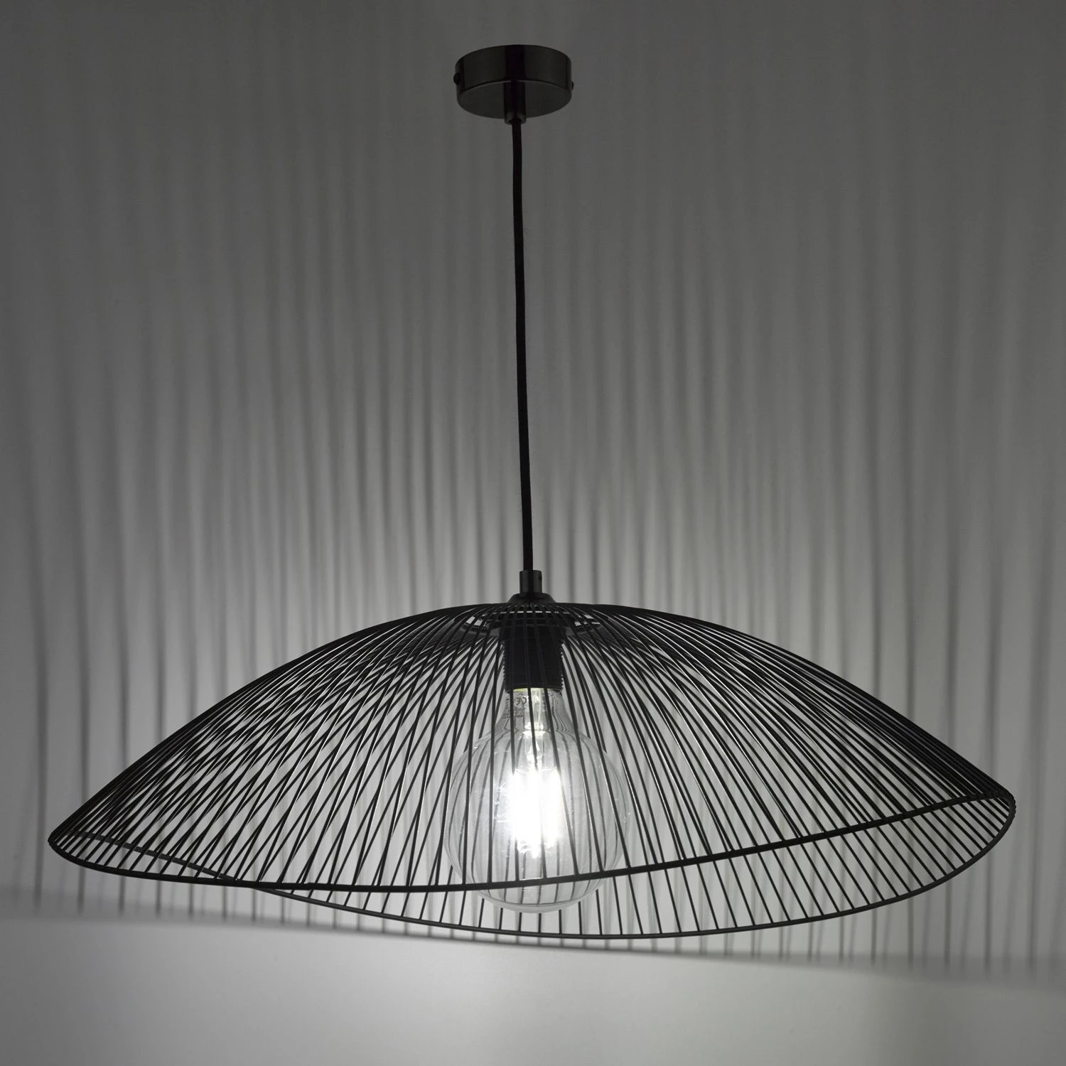 Onza Wire Easy Fit Pendant Shades Black (Twin Pack) - Image 4