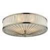 Oslo 3 Light Flush Antique Brass