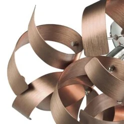 Rawley 4 Light Flush Brushed Copper 40cm