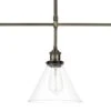 Ray 3 Light Bar Pendant Antique Brass Clear