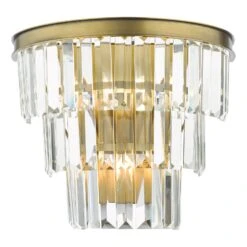 Rhapsody 3 Light Wall Light Crystal And Bronze