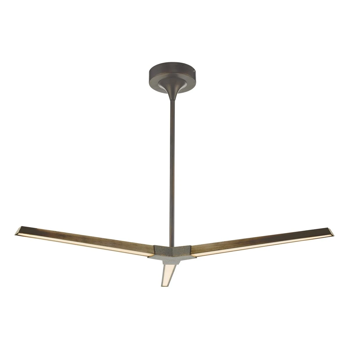 Rotor 3 Light Pendant Bronze LED