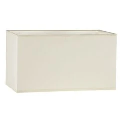 S1021 Cream Cotton Rectangle Shade 34CM