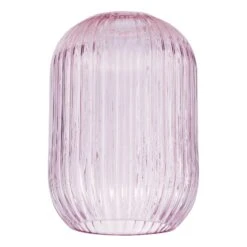 Sawyer Easy Fit Shade Pink Ribbed Glass