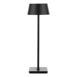 Sergio Rechargeable Outdoor Table Lamp Matt Black LED IP54