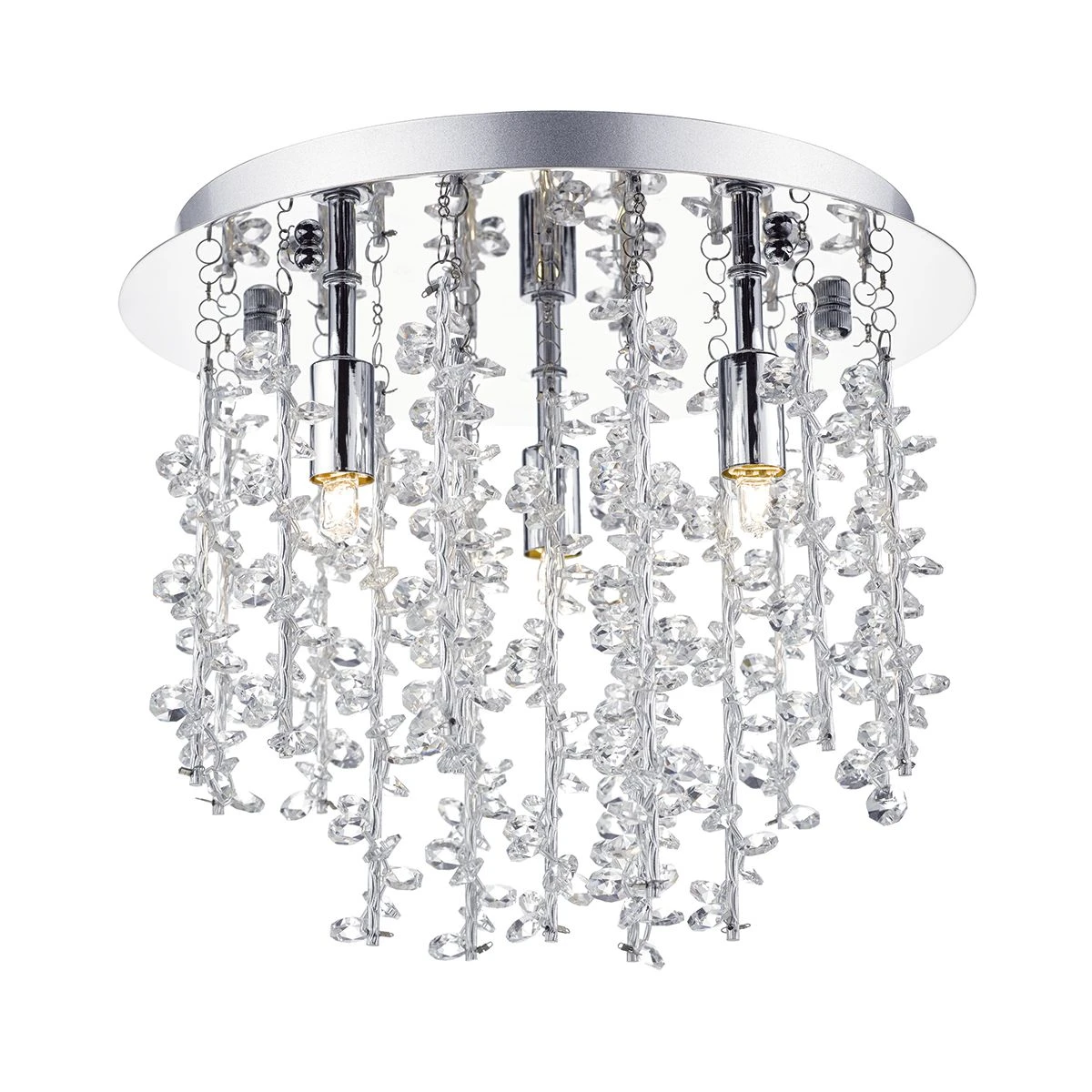 Sestina 3 Light G9 Flush With Decorative Rods And Crystal Beads - Image 4